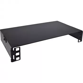 InLine 10101B Mini rack de 10" para montaje en pared, 1U, 15,2 cm de profundidad, negro