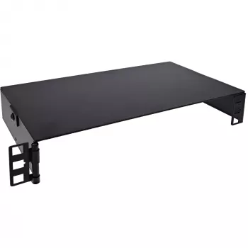InLine 10101B Mini rack de 10" para montaje en pared, 1U, 15,2 cm de profundidad, negro