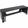 InLine Mini rack de 10 pulgadas para montaje en pared, 2U, 7,6 cm de profundidad, negro