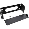 InLine Mini rack de 10 pulgadas para montaje en pared, 2U, 7,6 cm de profundidad, negro