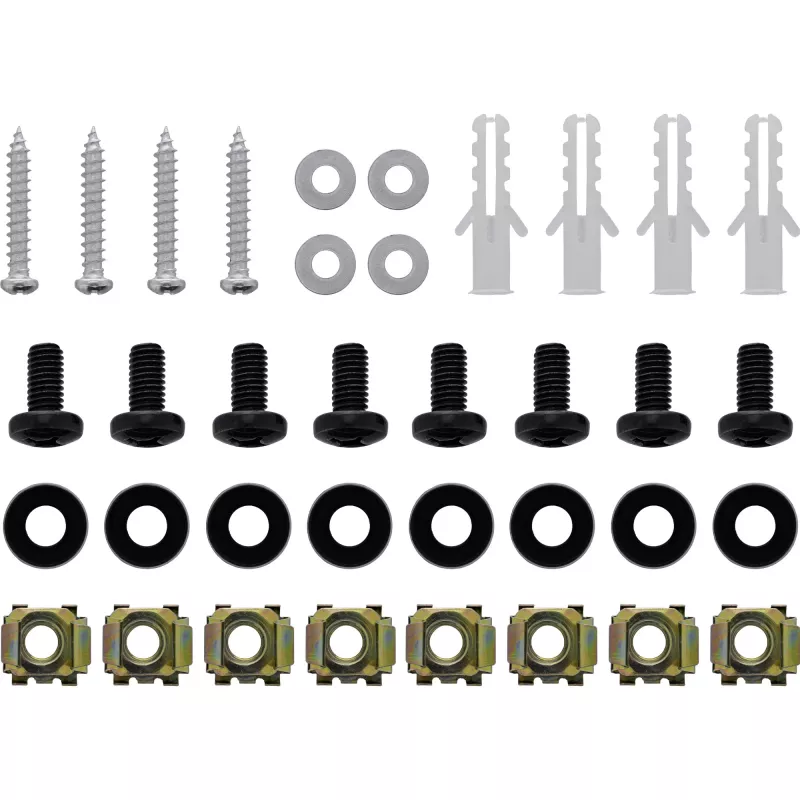InLine Mini rack de 10 pulgadas para montaje en pared, 2U, 7,6 cm de profundidad, negro