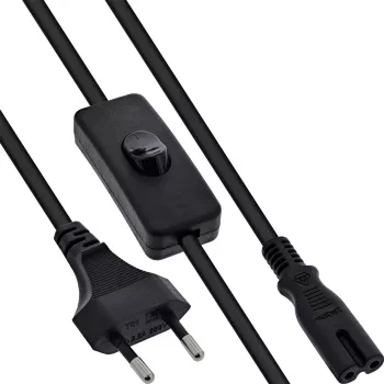 InLine 16155 Cable de alimentación negro 5 m CEE7/16 IEC C7