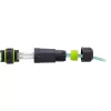 InLine 69927B Acoplador de fibra óptica LC, IP68, zócalo 2x2 LC, para exteriores, M20