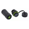 InLine 69927C Acoplador de fibra óptica LC, corto, IP68, zócalo 2x2 LC, M20