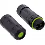InLine 69927F Acoplador de fibra óptica SC, IP68, zócalo 2x2 SC, para exteriores, M20