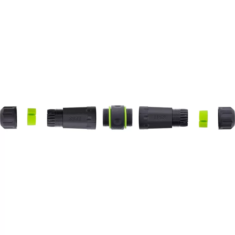 InLine 69927F Acoplador de fibra óptica SC, IP68, zócalo 2x2 SC, para exteriores, M20