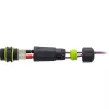 InLine 69927F Acoplador de fibra óptica SC, IP68, zócalo 2x2 SC, para exteriores, M20