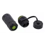 InLine 69927G Acoplador de fibra óptica SC, corto, IP68, zócalo 2x2 SC, M20