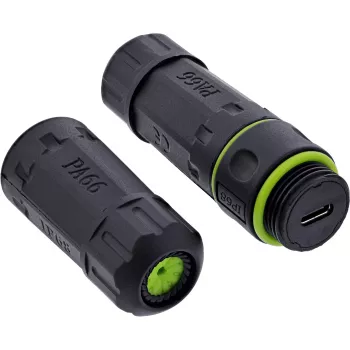 Cable cambiador de género USB InLine 69927L — Adaptador para invertir la orientación del conector USB