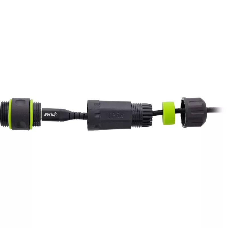 Cable cambiador de género USB InLine 69927L — Adaptador para invertir la orientación del conector USB