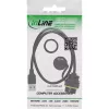 InLine Acoplador USB-A IP68 blindado, hembra a macho, 0,5 m