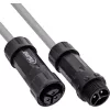 InLine 69927W Acoplador de red IP68, 3 polos, enchufe/zócalo, M20, negro