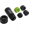InLine 69927W Acoplador de red IP68, 3 polos, enchufe/zócalo, M20, negro