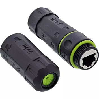 Adaptador cambiador de género InLine 69927H – Tipo conector hembra RJ45 (conector de cable de red)