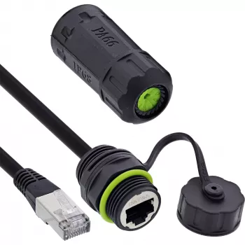 Cable cambiador de género InLine 69927K — Adaptador para invertir el sexo del conector