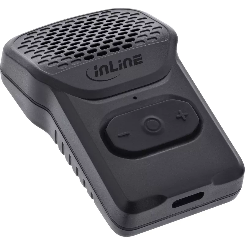 Altavoz portátil mono InLine 55383 — Negro, driver 2,8 cm, Bluetooth 2,4 GHz (alcance 10 m)