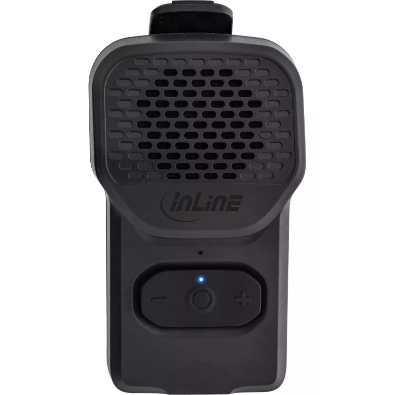 Altavoz portátil mono InLine 55383 — Negro, driver 2,8 cm, Bluetooth 2,4 GHz (alcance 10 m)