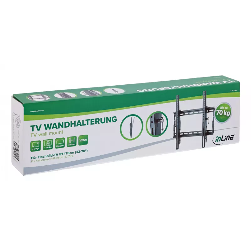 InLine 23101B Soporte de pared/peana para TV 177,8 cm (70