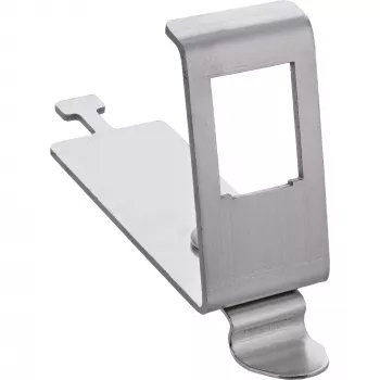 InLine 76203L Soporte de módulo metálico Keystone SNAP-In, simple, para carril DIN, con lengüeta