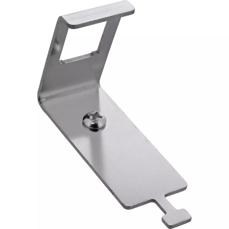 InLine 76203L Soporte de módulo metálico Keystone SNAP-In, simple, para carril DIN, con lengüeta