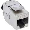 InLine 76202V Conector Keystone RJ45 slim, SNAP-In, Cat.6A, brida integrada, 10 uds.
