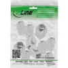 InLine 76202V Conector Keystone RJ45 slim, SNAP-In, Cat.6A, brida integrada, 10 uds.