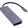 InLine 33271A Hub de interfaces USB 3.2 Gen 1 (3.1 Gen 1) Type-C 5000 Mbit/s Gris