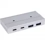 InLine 35395M Hub de interfaces USB 3.2 Gen 2 (3.1 Gen 2) Type-C 10000 Mbit/s Plata