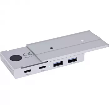 InLine 35395M Hub de interfaces USB 3.2 Gen 2 (3.1 Gen 2) Type-C 10000 Mbit/s Plata