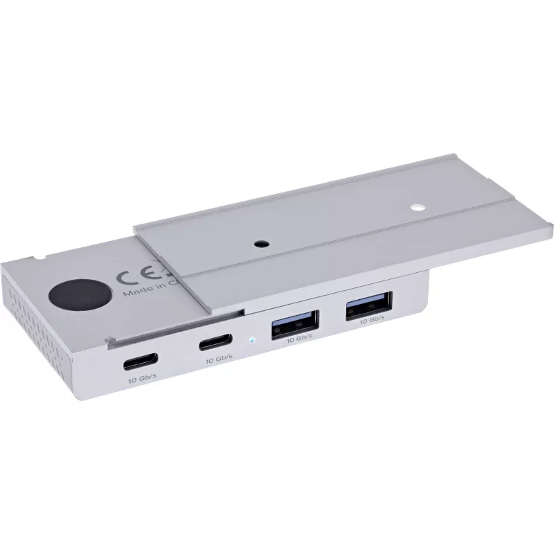 InLine 35395M Hub de interfaces USB 3.2 Gen 2 (3.1 Gen 2) Type-C 10000 Mbit/s Plata