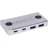 InLine 35395M Hub de interfaces USB 3.2 Gen 2 (3.1 Gen 2) Type-C 10000 Mbit/s Plata