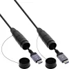Cable HDMI InLine 17950T, 50 m, HDMI Type-A macho–macho, HDMI 2.1, 48 Gbit/s, negro