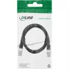 InLine Cable de vídeo BNC, 12G-SDI, 4K60Hz, 75 Ohm, 1 m, 10801S