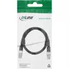 InLine Cable de vídeo BNC, 12G-SDI, 4K60Hz, 75 Ohm, 0,5 m, 10855S