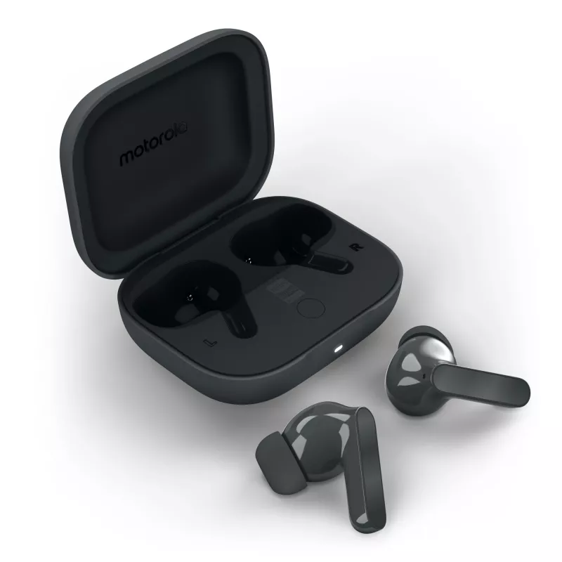 Auriculares MOTOROLA Moto Buds Bass TWS Bluetooth In-Ear para llamadas y música, negro, 51 g