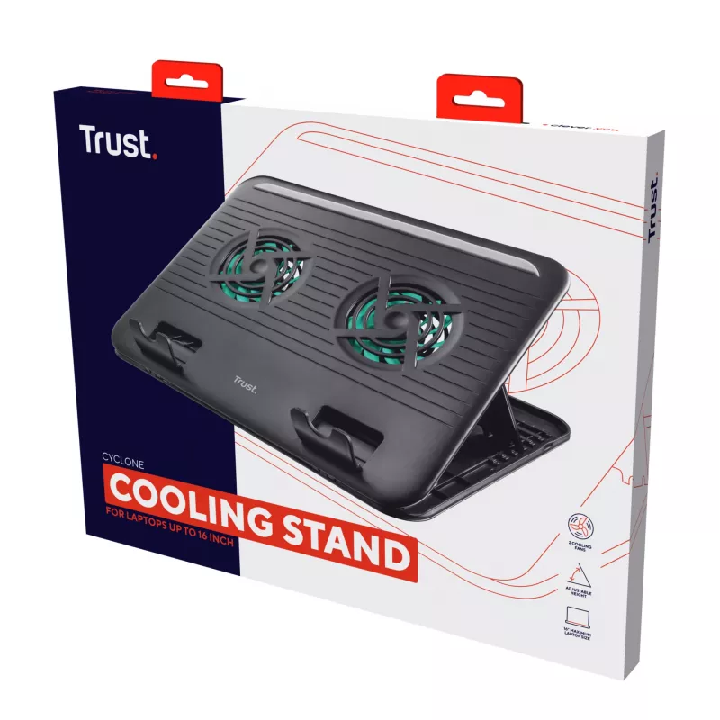 Soporte refrigerador Trust Cyclone negro