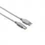 Cable USB 2.0 HAMA 00200900 — 1,5 m, USB A a USB B, gris