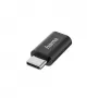 Adaptador Hama 00200310 Micro-USB a USB-C negro