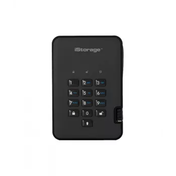 Unidad de estado sólido cifrada de forma segura iStorage diskAshur2 256 bits 1 TB USB 3.2 – negro IS-DA2-256-SSD-1TB-B