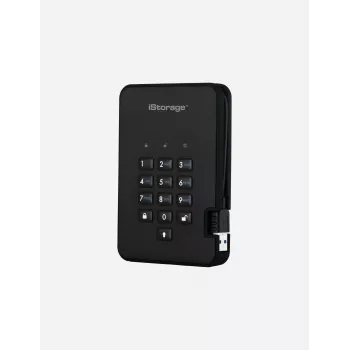 Unidad de estado sólido cifrada de forma segura iStorage diskAshur2 256 bits 1 TB USB 3.2 – negro IS-DA2-256-SSD-1TB-B