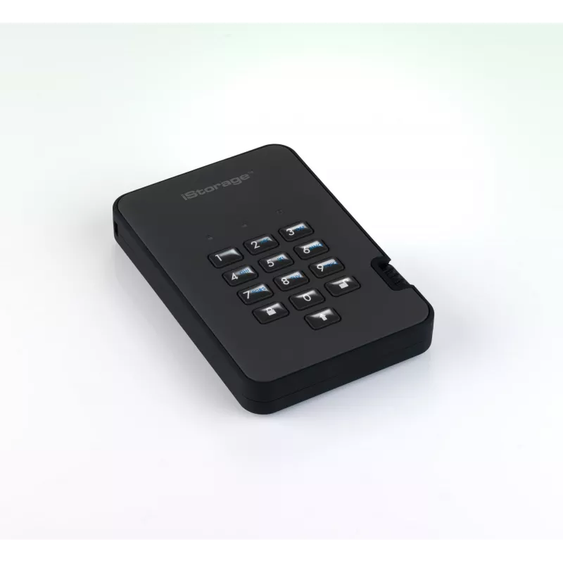 Unidad de estado sólido cifrada de forma segura iStorage diskAshur2 256 bits 1 TB USB 3.2 – negro IS-DA2-256-SSD-1TB-B