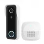Videoportero TRUST DOORCAM-3000, 3 MP, Wi‑Fi 2.4 GHz, MicroSD hasta 256 GB, batería/USB, Negro/Blanco