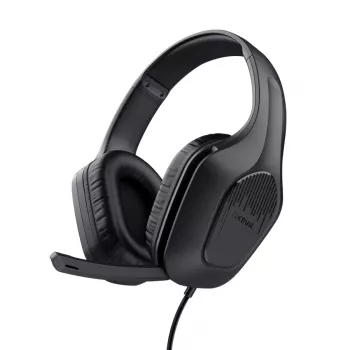 Auriculares Trust GXT 417 Zirox con cable diadema gaming Negro