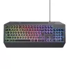 Teclado gaming Trust GXT 836 EVOCX USB Alemán Negro