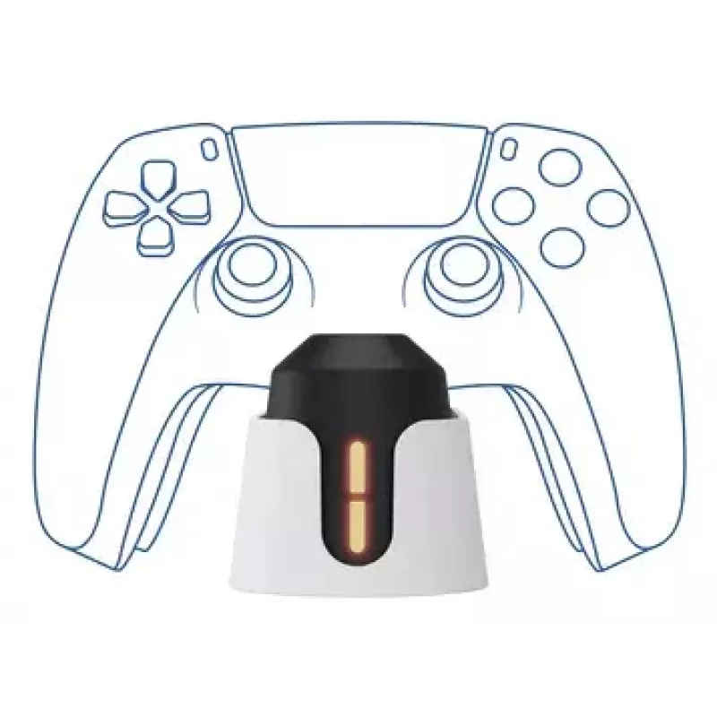Base de carga Trust GXT 228 Dual para PlayStation 5 Negro Blanco