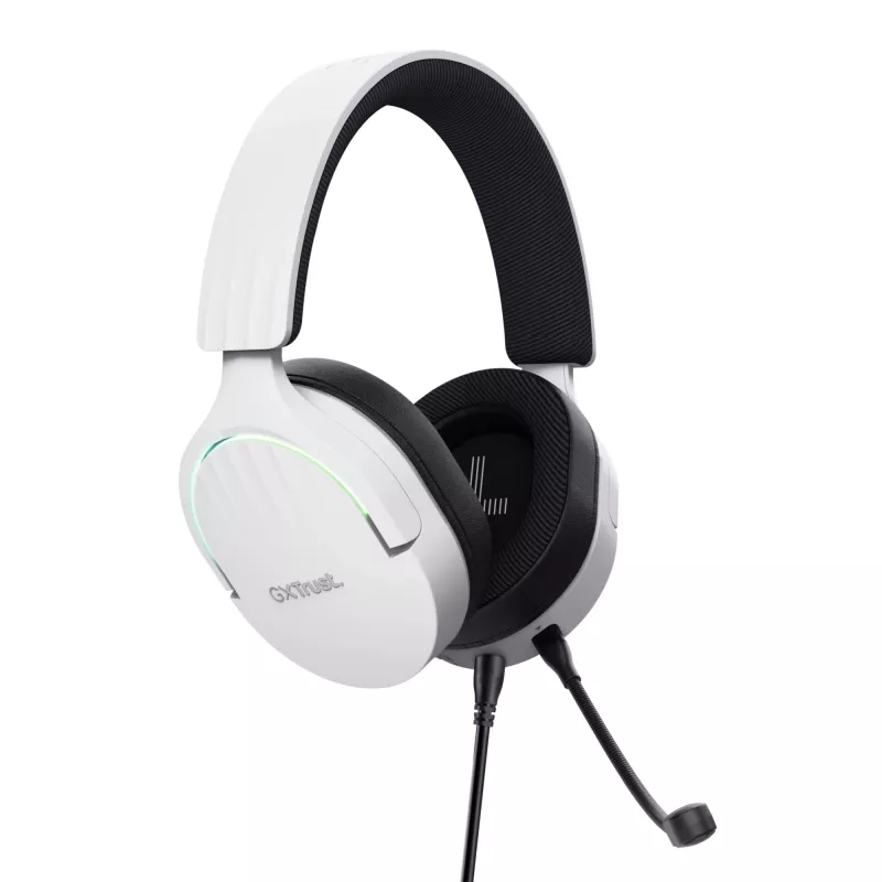 Trust GXT 490W Fayzo auriculares gaming USB 7.1, con cable, blanco