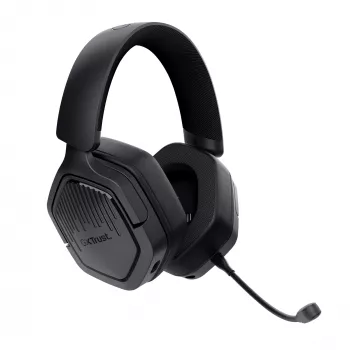 Auriculares Trust GXT 493 Carus con cable e inalámbricos diadema, casco gaming USB Type-C / USB Type-A Bluetooth Negro