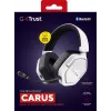 Auriculares Trust GXT 493W Carus con cable e inalámbricos diadema, casco gaming USB Type-C / USB Type-A Bluetooth Blanco