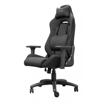 Silla gaming universal TRUST GXT 723 — asiento acolchado, carga máx. 150 kg, 710×750 mm, altura hasta 134 cm, gris