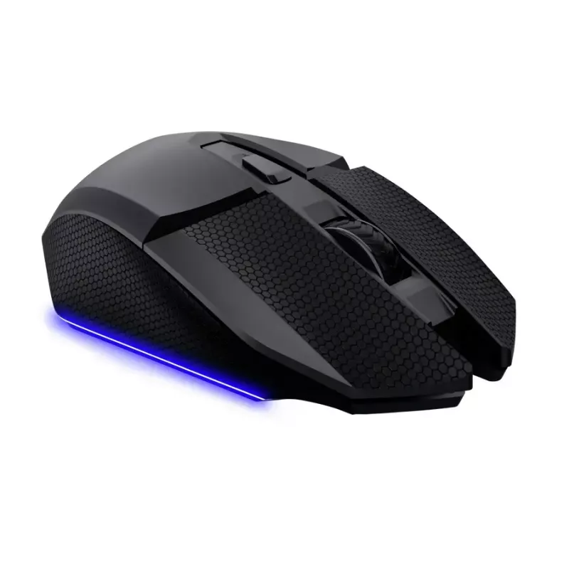 Ratón gaming TRUST GXT 122 Felox+ — diestro, óptico, RF Wireless + Bluetooth, 10000 DPI, 7 botones, Multi-LED, negro